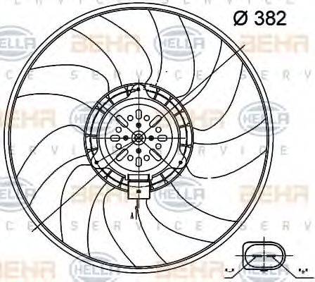 HELLA 8EW 351 000-471 - Ventola, Raffreddamento motore www.autoricambi360.it
