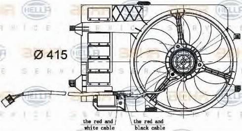 HELLA 8EW 351 000-301 - Ventola, Raffreddamento motore www.autoricambi360.it