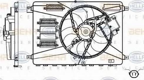 HELLA 8EW 351 000-371 - Ventola, Raffreddamento motore www.autoricambi360.it