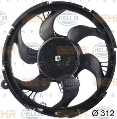 HELLA 8EW 351 039-541 - Ventola, Raffreddamento motore www.autoricambi360.it