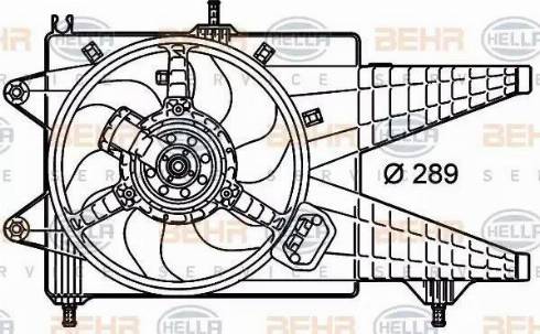 HELLA 8EW 351 039-651 - Ventola, Raffreddamento motore www.autoricambi360.it