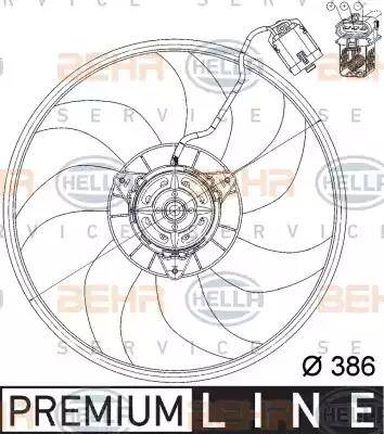 HELLA 8EW 351 039-701 - Ventola, Raffreddamento motore www.autoricambi360.it