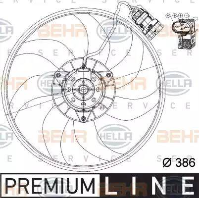 HELLA 8EW 351 039-711 - Ventola, Raffreddamento motore www.autoricambi360.it