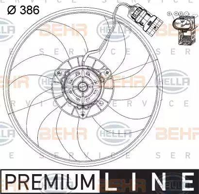 HELLA 8EW 351 039-731 - Ventola, Raffreddamento motore www.autoricambi360.it