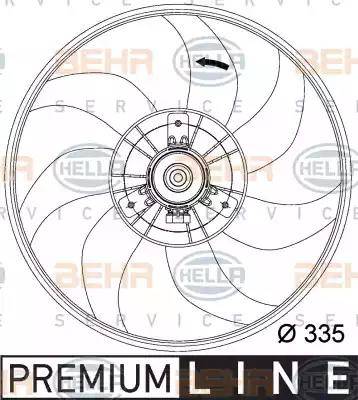HELLA 8EW 351 034-441 - Ventola, Raffreddamento motore www.autoricambi360.it