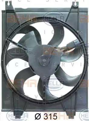 HELLA 8EW 351 034-621 - Ventola, Condensatore climatizzatore www.autoricambi360.it