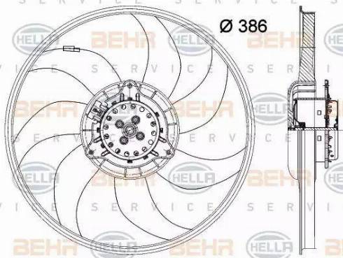 HELLA 8EW 351 150-671 - Ventola, Raffreddamento motore www.autoricambi360.it