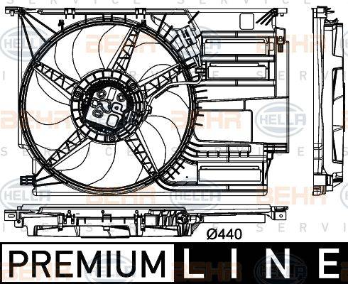 HELLA 8EW 351 151-091 - Ventola, Raffreddamento motore www.autoricambi360.it