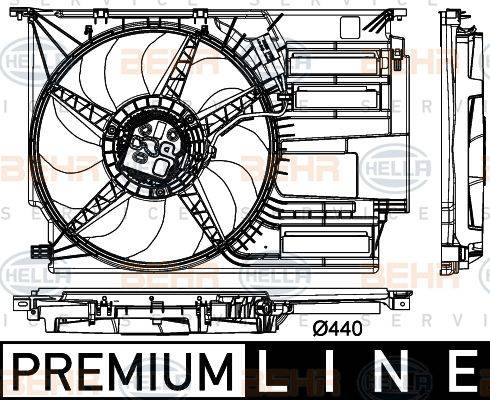 HELLA 8EW 351 151-101 - Ventola, Raffreddamento motore www.autoricambi360.it