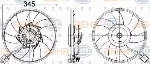 HELLA 8EW 351 104-491 - Ventola, Raffreddamento motore www.autoricambi360.it