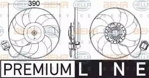 HELLA 8EW 351 104-461 - Ventola, Raffreddamento motore www.autoricambi360.it