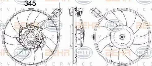 HELLA 8EW 351 104-481 - Ventola, Raffreddamento motore www.autoricambi360.it