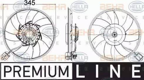 HELLA 8EW 351 104-551 - Ventola, Raffreddamento motore www.autoricambi360.it
