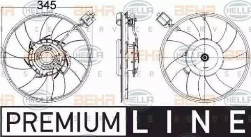 HELLA 8EW 351 104-531 - Ventola, Raffreddamento motore www.autoricambi360.it