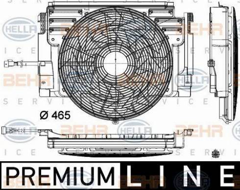 HELLA 8EW 351 105-101 - Ventola, Raffreddamento motore www.autoricambi360.it