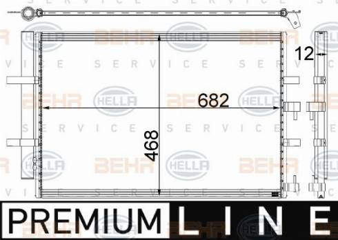 HELLA 8FC 351 003-611 - Condensatore, Climatizzatore www.autoricambi360.it