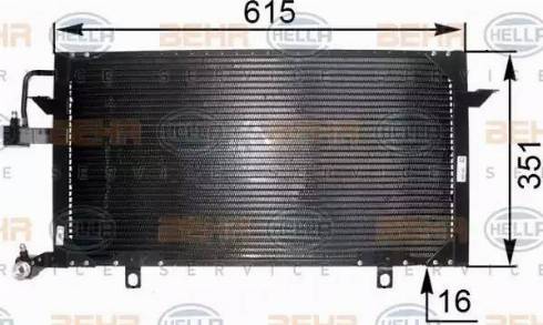 HELLA 8FC 351 035-551 - Condensatore, Climatizzatore www.autoricambi360.it