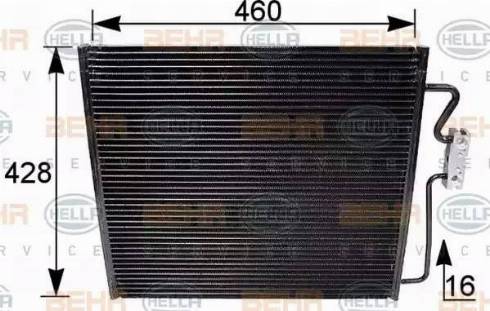 HELLA 8FC 351 035-521 - Condensatore, Climatizzatore www.autoricambi360.it