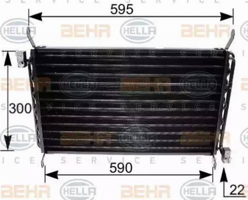 HELLA 8FC 351 035-661 - Condensatore, Climatizzatore www.autoricambi360.it