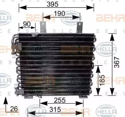 HELLA 8FC 351 035-621 - Condensatore, Climatizzatore www.autoricambi360.it