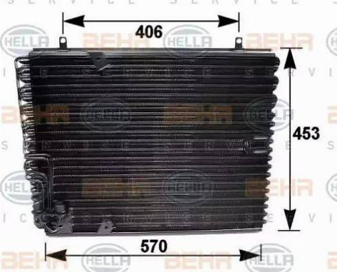 HELLA 8FC 351 035-041 - Condensatore, Climatizzatore www.autoricambi360.it
