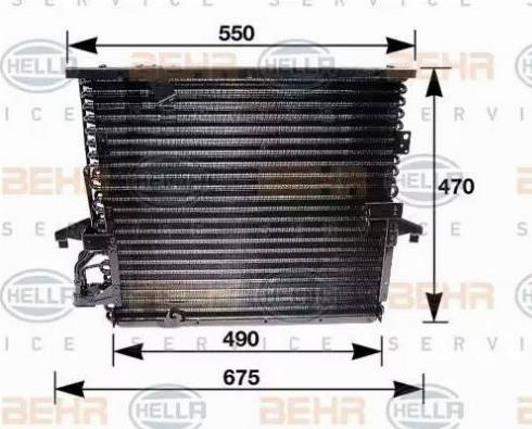 HELLA 8FC 351 035-031 - Condensatore, Climatizzatore www.autoricambi360.it