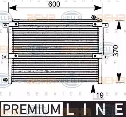 HELLA 8FC 351 036-061 - Condensatore, Climatizzatore www.autoricambi360.it
