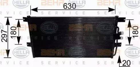 HELLA 8FC 351 037-431 - Condensatore, Climatizzatore www.autoricambi360.it