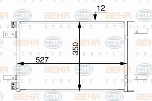 HELLA 8FC 351 345-124 - Condensatore, Climatizzatore www.autoricambi360.it