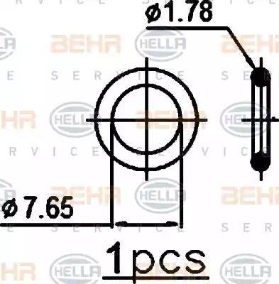 HELLA 8FC 351 343-444 - Condensatore, Climatizzatore www.autoricambi360.it