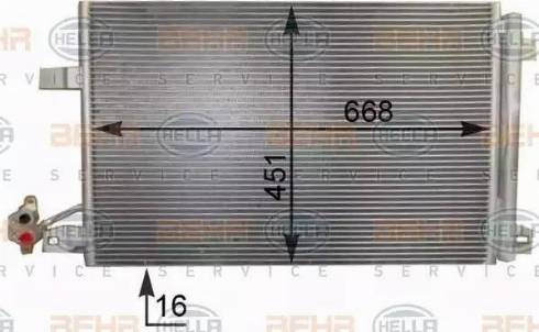 HELLA 8FC 351 343-131 - Condensatore, Climatizzatore www.autoricambi360.it