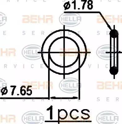 HELLA 8FC 351 343-364 - Condensatore, Climatizzatore www.autoricambi360.it