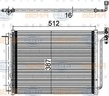 HELLA 8FC 351 309-541 - Condensatore, Climatizzatore www.autoricambi360.it