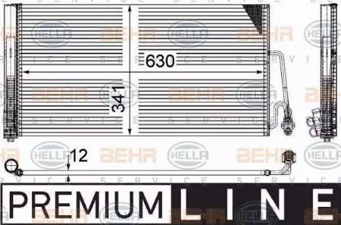HELLA 8FC 351 309-381 - Condensatore, Climatizzatore www.autoricambi360.it