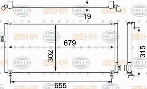 HELLA 8FC 351 304-161 - Condensatore, Climatizzatore www.autoricambi360.it