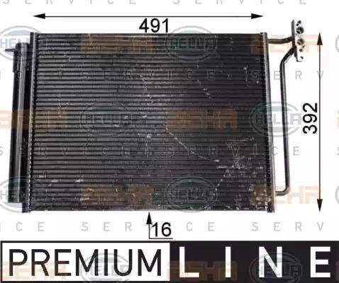 HELLA 8FC 351 300-631 - Condensatore, Climatizzatore www.autoricambi360.it