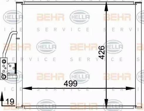 HELLA 8FC 351 300-001 - Condensatore, Climatizzatore www.autoricambi360.it