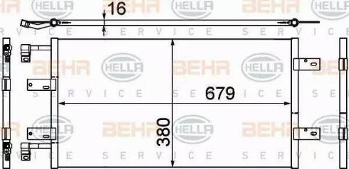 HELLA 8FC 351 303-591 - Condensatore, Climatizzatore www.autoricambi360.it