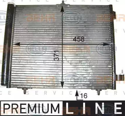 HELLA 8FC 351 303-541 - Condensatore, Climatizzatore www.autoricambi360.it