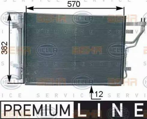 HELLA 8FC 351 303-211 - Condensatore, Climatizzatore www.autoricambi360.it