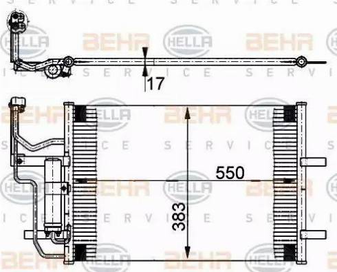 HELLA 8FC 351 302-211 - Condensatore, Climatizzatore www.autoricambi360.it