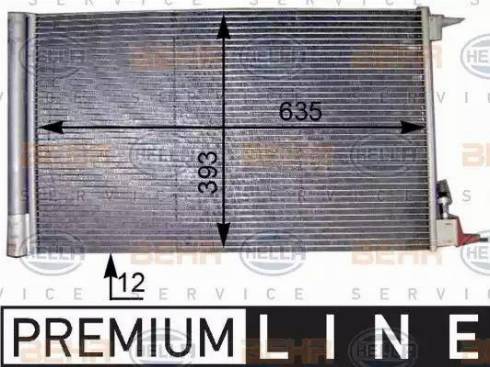 HELLA 8FC 351 307-631 - Condensatore, Climatizzatore www.autoricambi360.it