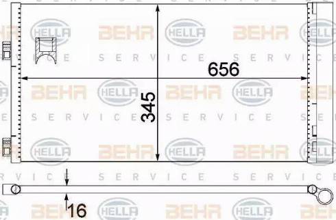 HELLA 8FC 351 319-644 - Condensatore, Climatizzatore www.autoricambi360.it