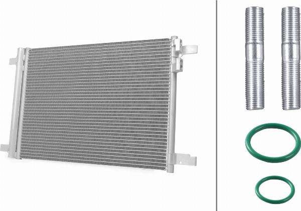 HELLA 8FC 366 221-401 - Condensatore, Climatizzatore www.autoricambi360.it