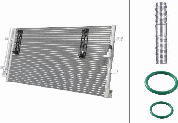 HELLA 8FC 366 221-321 - Condensatore, Climatizzatore www.autoricambi360.it