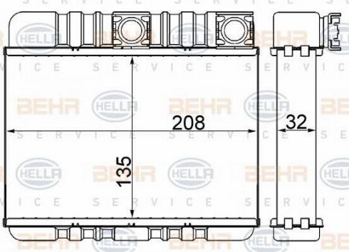 HELLA 8FH 351 311-334 - Scambiatore calore, Riscaldamento abitacolo www.autoricambi360.it