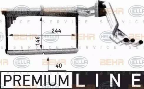 HELLA 8FH 351 312-771 - Scambiatore calore, Riscaldamento abitacolo www.autoricambi360.it