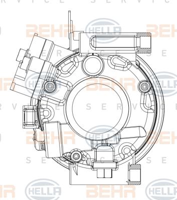 HELLA 8FK 351 008-081 - Compressore, Climatizzatore www.autoricambi360.it