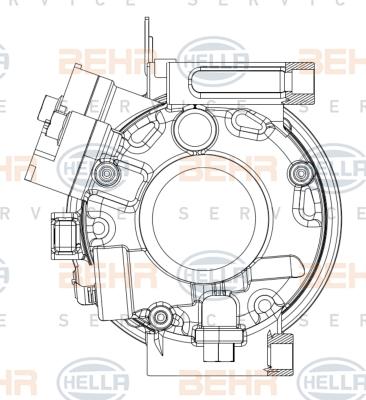 HELLA 8FK 351 008-071 - Compressore, Climatizzatore www.autoricambi360.it