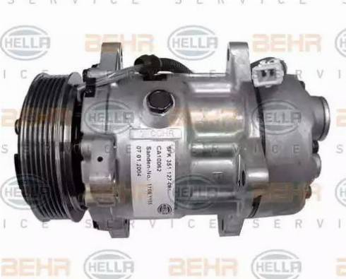 HELLA 8FK 351 127-081 - Compressore, Climatizzatore www.autoricambi360.it